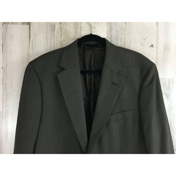Brooks Brothers 346 Stretch Mens Two Button Blazer Jacket Brown Houndstooth 42 L - Picture 3 of 16
